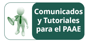 Comunicados y Tutoriales PAAE